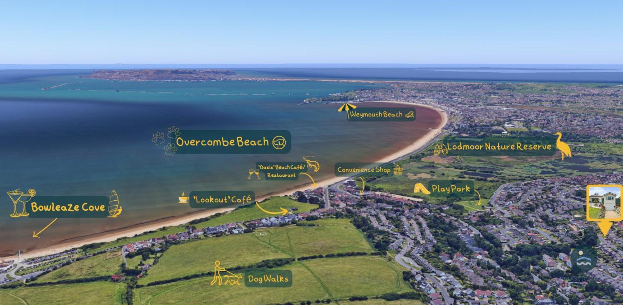 Seafeathers - Luxury Holiday Home With Sea Views Overcombe Exterior foto